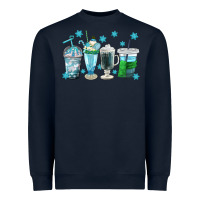 Navy winter coffee cup Heavyweight Sweatshirt - texasbilliewilder