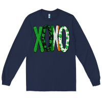 Navy st. patrick's day xoxo Long Sleeve Tee - Bettercallsaul