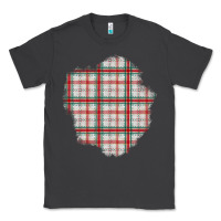 Smoke Christmas Tartan Patch Classic Tee - BundleAndBundleShop