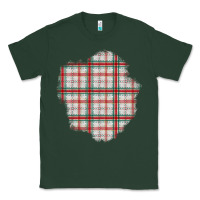 Sports Green Christmas Tartan Patch Classic Tee - BundleAndBundleShop
