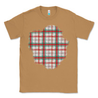 Toasted Coconut Christmas Tartan Patch Classic Tee - BundleAndBundleShop
