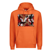 Carrot cowhide buffalo plaid leopad background Premium Hoodie - CowCowDesign