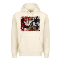 Tofu cowhide buffalo plaid leopad background Premium Hoodie - CowCowDesign