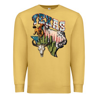 Antique Gold Texas 4th of July Premium Sweatshirt - FaDigitalArtStudio