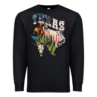 Black Texas 4th of July Premium Sweatshirt - FaDigitalArtStudio