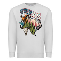 Dove Grey Texas 4th of July Premium Sweatshirt - FaDigitalArtStudio