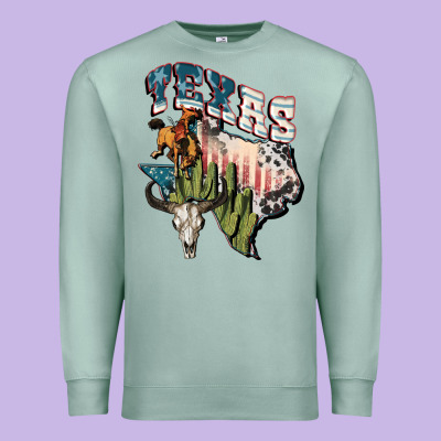 Texas 4th Of July Premium Sweatshirt Designed By Fadigitalartstudio