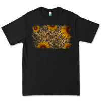 Black Camouflage Leopard Sunflower Background Premium Tee - Jasminsmagicworld