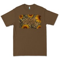 Cacao Camouflage Leopard Sunflower Background Premium Tee - Jasminsmagicworld
