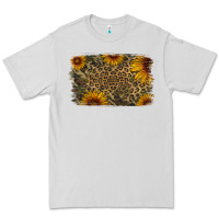 Camouflage Leopard Sunflower Background Premium Tee | Teevron