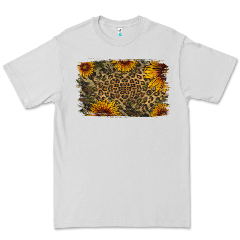 Camouflage Leopard Sunflower Background Premium Tee by Jasminsmagicworld | Teevron