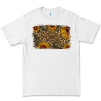 White Camouflage Leopard Sunflower Background Premium Tee - Jasminsmagicworld