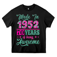 Black made in 1952, 70 years of being awesome kopya Heavy Core Tee - Jasminsmagicworld