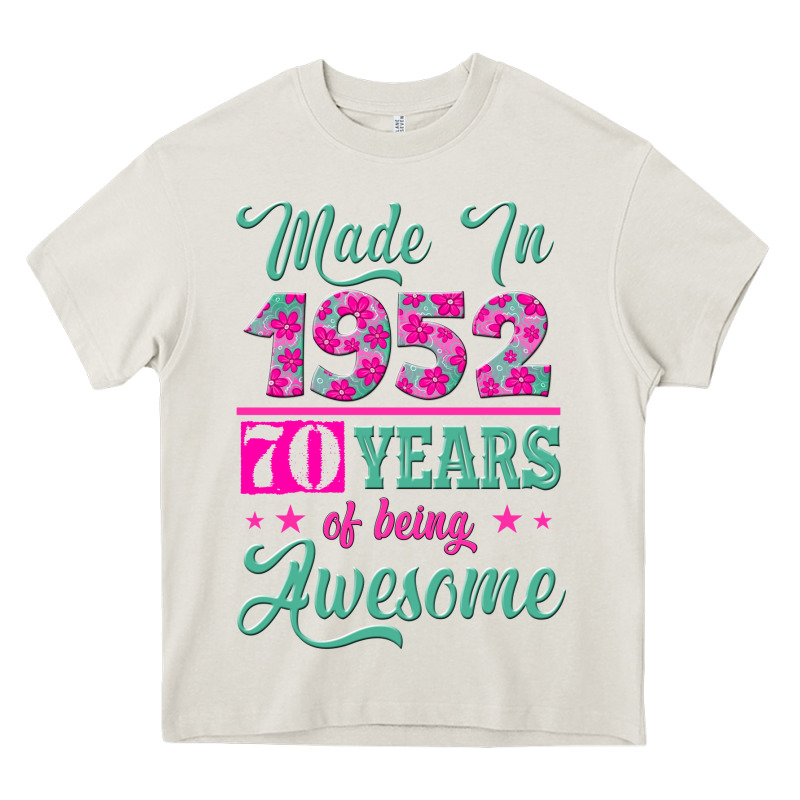 Made In 1952, 70 Years Of Being Awesome Kopya Heavy Core Tee by Jasminsmagicworld | Teevron