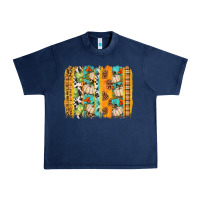 Navy fall brushstroke Urban Heavy Tee - BundleAndBundleShop
