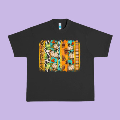 Fall Brushstroke Urban Heavy Tee Designed By Bundleandbundleshop