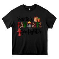 Black santa's favorite firefighter Heavy Core Tee - AdoDesignShop