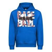 Cobalt baseball mama Urban Hoodie - CowhideDigitalArt