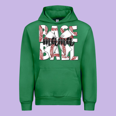 Baseball Mama Urban Hoodie Designed By Cowhidedigitalart