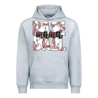 Heather Grey baseball mama Urban Hoodie - CowhideDigitalArt