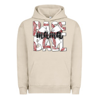 Pigment French Oak baseball mama Urban Hoodie - CowhideDigitalArt