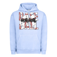Pigment Grape Ice baseball mama Urban Hoodie - CowhideDigitalArt