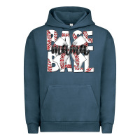 Pigment Midnight Navy baseball mama Urban Hoodie - CowhideDigitalArt
