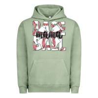 Pigment Oil Green baseball mama Urban Hoodie - CowhideDigitalArt