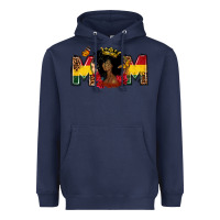 Navy Juneteenth mom Heavyweight Hoodie - FaDigitalArtStudio