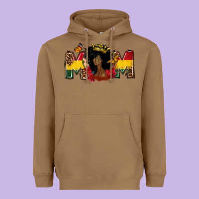 Juneteenth Mom Heavyweight Hoodie Designed By Fadigitalartstudio