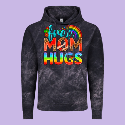 Pride Lgbtq Free Mom Hugs Vintage Hoodie Designed By Bundleandbundleshop