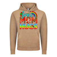 Vintage Coffee Pride LGBTQ Free Mom Hugs Vintage Hoodie - BundleAndBundleShop