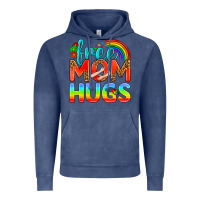 Vintage Denim Pride LGBTQ Free Mom Hugs Vintage Hoodie - BundleAndBundleShop