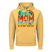 Vintage Mustard Pride LGBTQ Free Mom Hugs Vintage Hoodie - BundleAndBundleShop