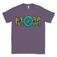 Lavender Western Mom With Turquoise Gemstone Classic Tee - BundleAndBundleShop