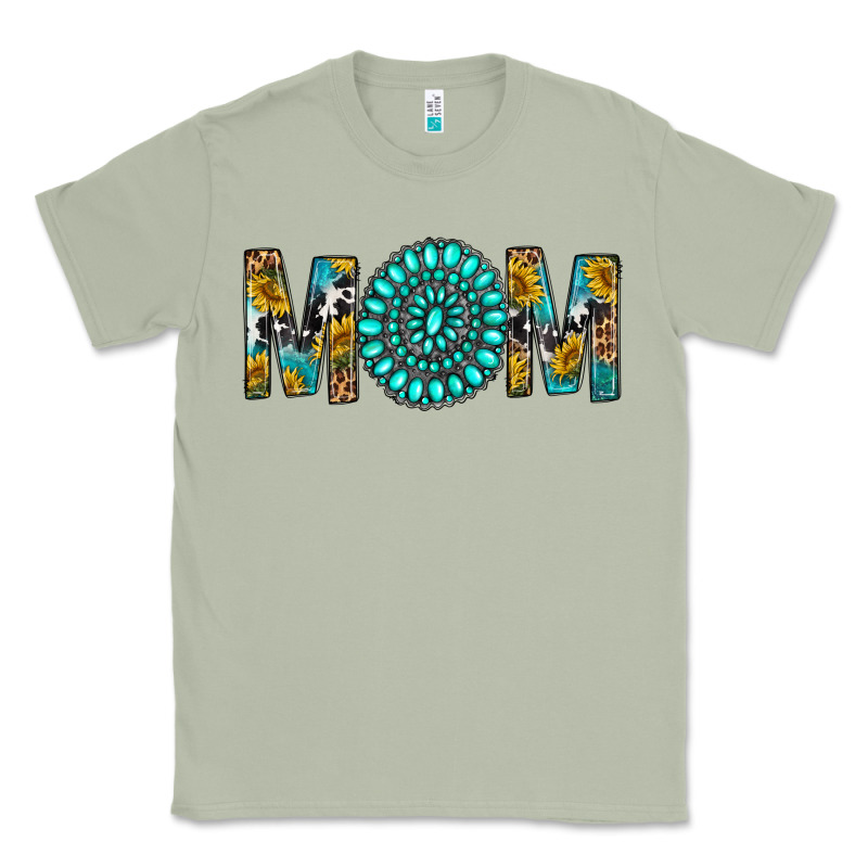 Western Mom With Turquoise Gemstone Classic Tee by BundleAndBundleShop | Teevron