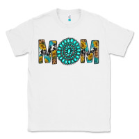 White Western Mom With Turquoise Gemstone Classic Tee - BundleAndBundleShop