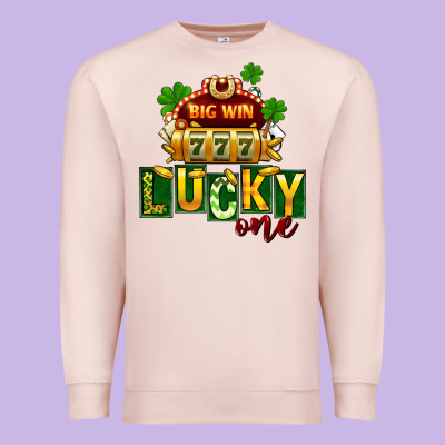 St. Patrick's Lucky One Premium Sweatshirt Designed By Fadigitalartstudio