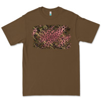 Cacao Camouflage Pink Leopard Background Premium Tee - Jasminsmagicworld