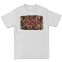 Dove Grey Camouflage Pink Leopard Background Premium Tee - Jasminsmagicworld