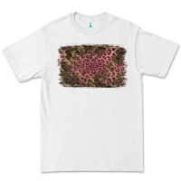 White Camouflage Pink Leopard Background Premium Tee - Jasminsmagicworld