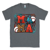 Charcoal Heather leopard baseball mama Mother's Day Classic Tee - LillyAllenDesigns