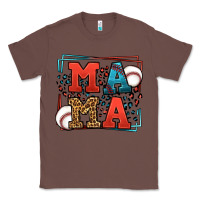 Chestnut leopard baseball mama Mother's Day Classic Tee - LillyAllenDesigns