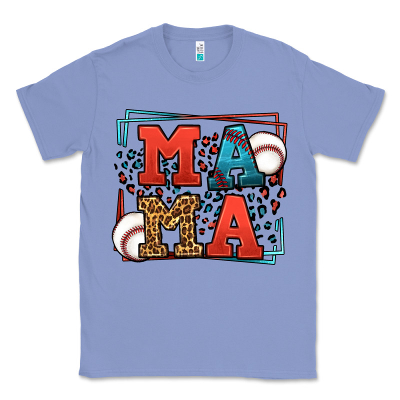 Leopard Baseball Mama Mother's Day Classic Tee by LillyAllenDesigns | Teevron