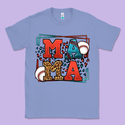 Leopard Baseball Mama Mother's Day Classic Tee Designed By Lillyallendesigns