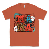 Copper leopard baseball mama Mother's Day Classic Tee - LillyAllenDesigns