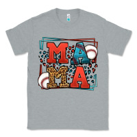 Heather Grey leopard baseball mama Mother's Day Classic Tee - LillyAllenDesigns