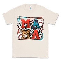 Natural leopard baseball mama Mother's Day Classic Tee - LillyAllenDesigns