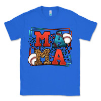 True Royal leopard baseball mama Mother's Day Classic Tee - LillyAllenDesigns