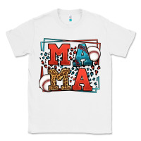 White leopard baseball mama Mother's Day Classic Tee - LillyAllenDesigns